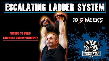 Escalating Ladder System: for both #strength and #hypertrophy