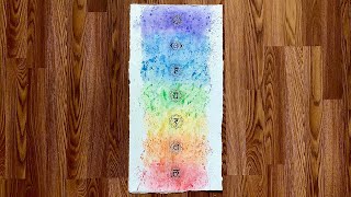 CHAKRA PAINTING TIME LAPSE // Watercolors &amp; Sharpie