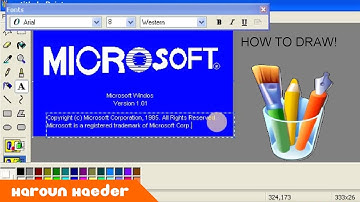 How to draw Windows 1.0 boot screen using MS Paint