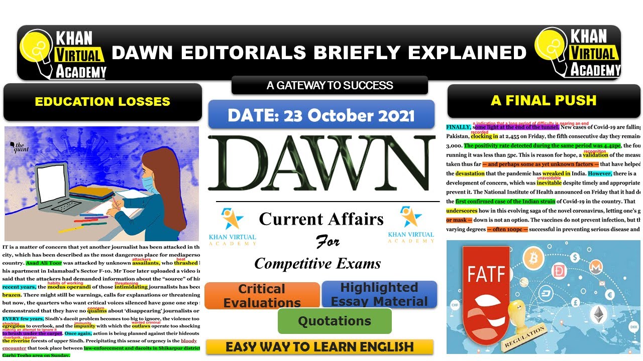 dawn news articles on education