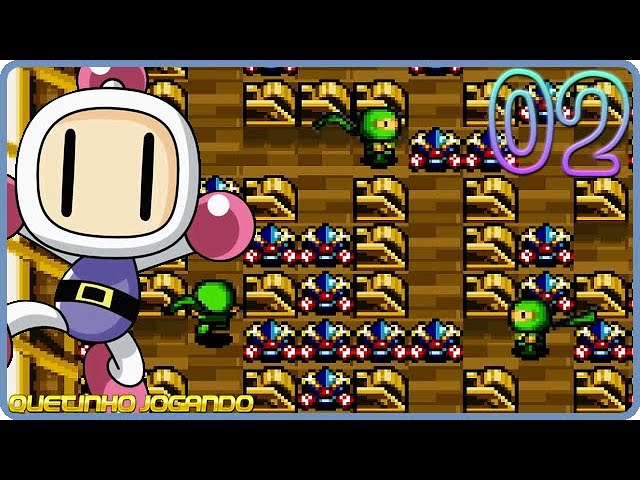 Super Bomberman 4 - ZERADO - Shirobon viajando no tempo no SNES