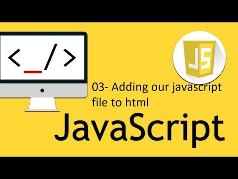 03 How to add any js file to html file - YouTube