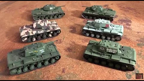 🪖🚜💥🔥 1/72 scale WW2 tank model USSR Soviet Russian KV-1 Heavy Tank 🔥 Hobby Master Diecast Models 🪖