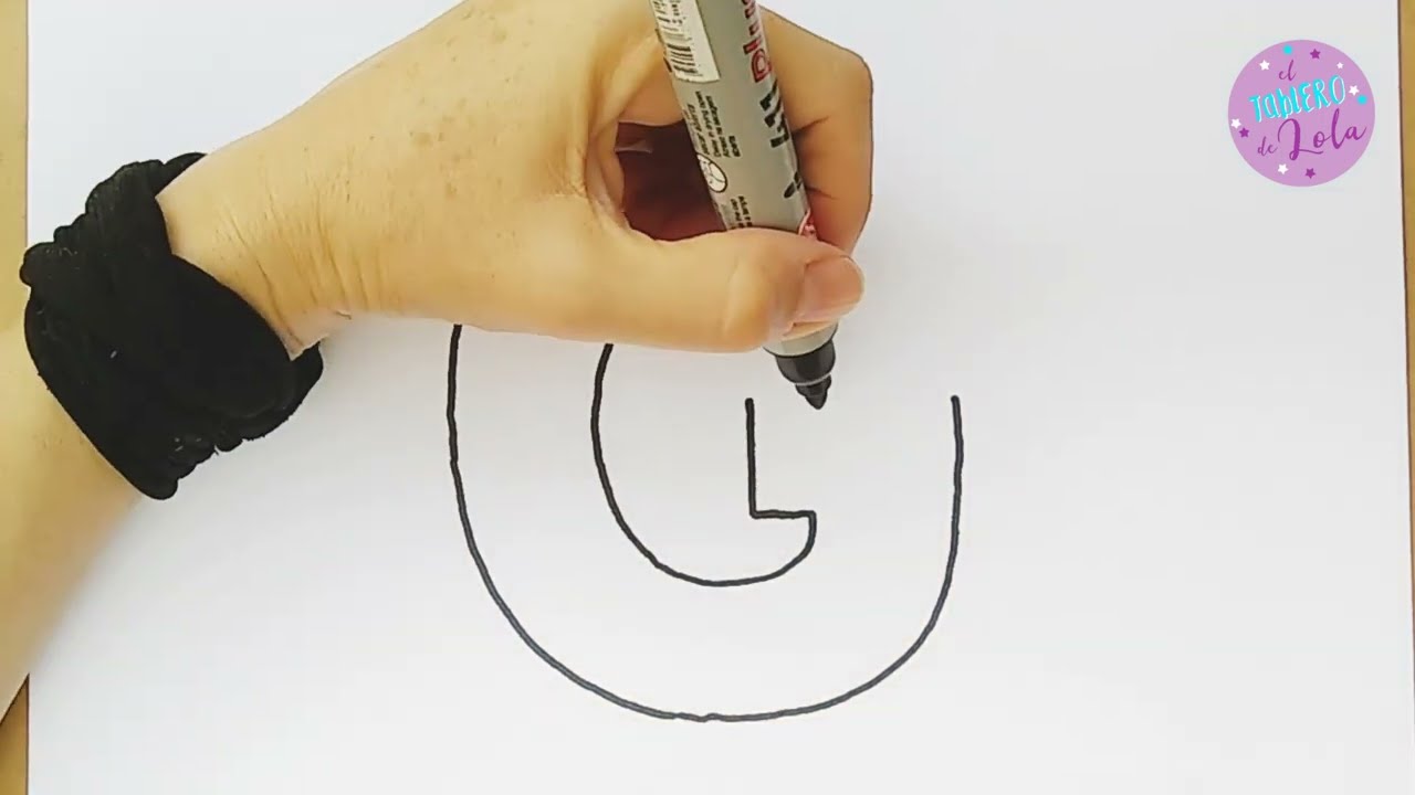 CÓMO DIBUJAR LA LETRA G En imprenta #comodibujarlaletrag 