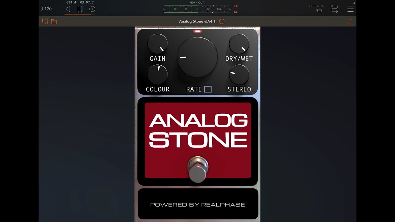 Analog Stone (EHX Small Stone phaser pedal style plugin
