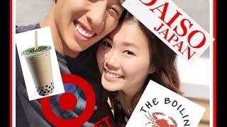 🍣Follow Me Around Daiso, Boba, Boiling Crab, Target (Tips)👢👜