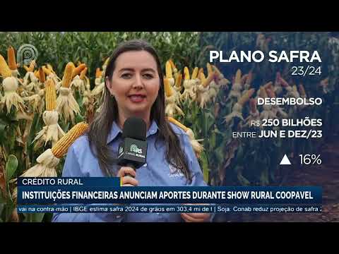 Crédito rural: instituições financeiras anunciam aportes durante Show Rural Coopavel | Canal Rural