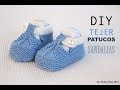 DIY Cómo tejer patucos sandalia para bebe (patrones gratis)