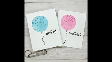 No Layer Cards with 2 Stencils | Balloon Layering Stencil | Unity Stamp Co.