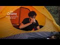 Solo Camping: Hujan tanpa henti di hutan, masak sup tahu, ASMR