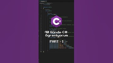 40 Günde C# Öğreniyorum | 1. Gün - Değişkenler ve Veri Tipleri #coding #programming #c