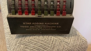 Star adding machine by Todd protectograph:  antique accounting