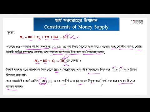 ১০.১৫. অধ্যায় ১০ : মুদ্রা ও ব্যাংক - অর্থ সরবরাহের উপাদান [HSC]