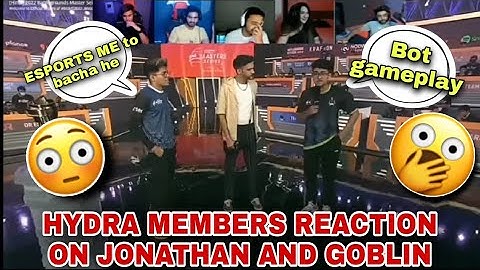HYDRA Members Reaction On Goblin And Jonathan Trash Talk ||Epic Reaction😳