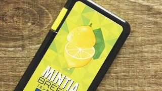 「ミンティアブリーズ フレッシュレモン」を開封。/ Open the “MINTIA breeze fresh lemon” - Refreshing confectionery -