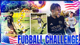 FUSSBALL CHALLENGE GEGEN COLLEGE STUDENTEN IN LOS ANGELES!😍🇺🇸 mit Eligella, Eldos, Musti & Co⚽