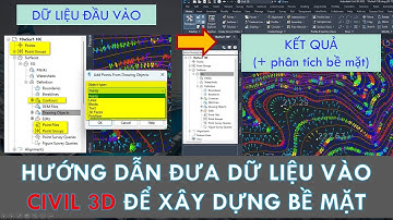 Hướng dẫn đưa dữ liệu vào Civil 3D để xây dựng bề mặt_P2| Văn Đình Sơn