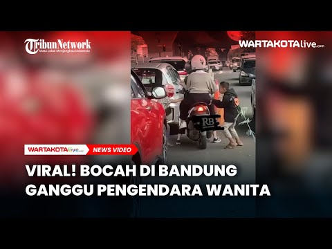 Viral! Bocah di Bandung Ganggu Pengendara Wanita Sentuh Area Sensitifnya