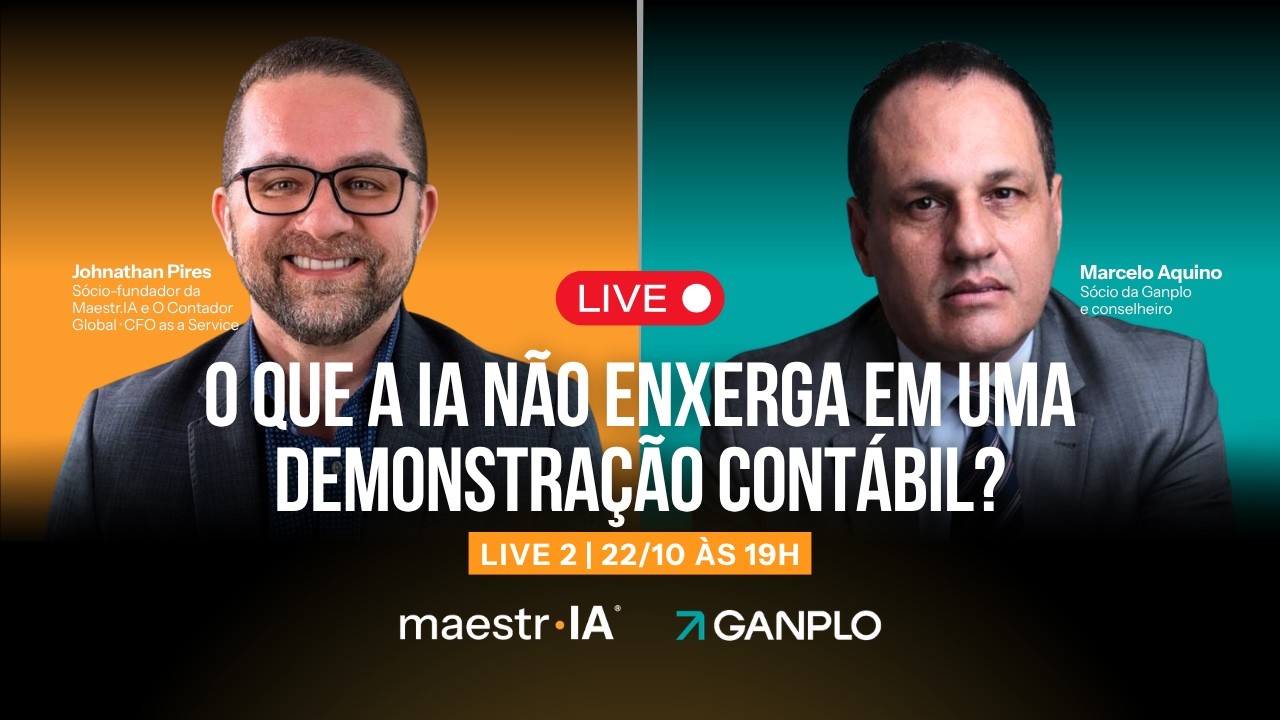 Live 2 · O que a IA não enxerga em uma demonstração contábil?