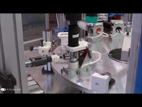 Assembly and test machine for faucet