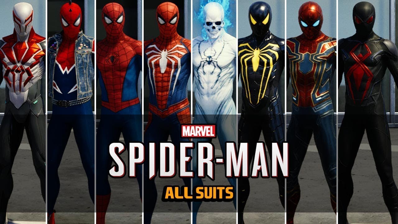 Marvel's Spider-Man PS4 - All Suits/Costumes Web Swinging across NYC &  Combat Gameplay - YouTube