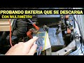 Una prueba FACIL para las baterias que se descargan con multimetro (para saber si cambiarla o no)