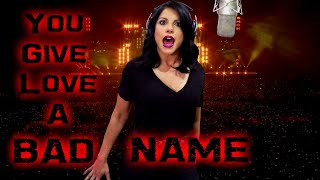 Video thumbnail of "Bon Jovi - You Give Love A Bad Name - ft Sara Loera - Ken Tamplin Vocal Academy"