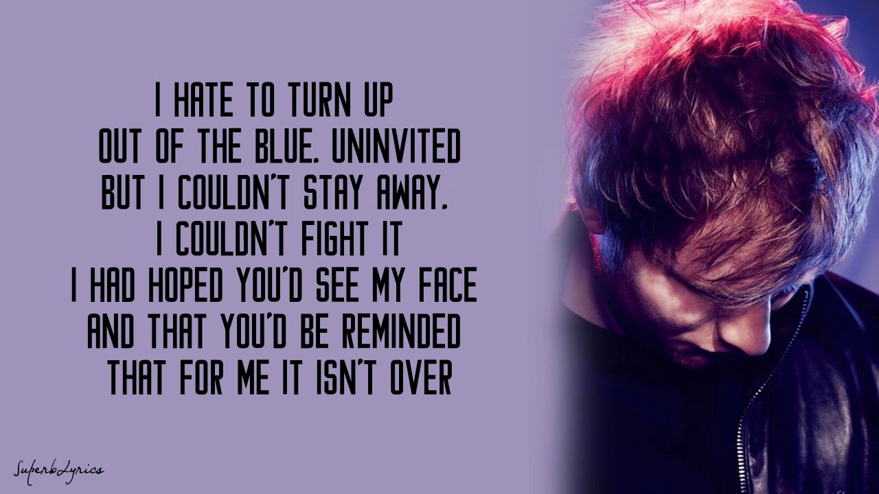 Ed Sheeran Someone Like You Lyrics