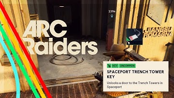 ARC Raiders Ruimtehaven-Trenchtoren Sleutel #arcraidersgame #arcraidersgameplay