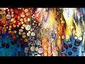 #095 ROLLING BALLOON ACRYLIC POUR with Phoenix - inspirational fluid art 2021