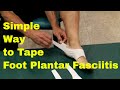 Simple Way To Tape & Stretch Foot Plantar Fasciitis. Quick Tape Review
