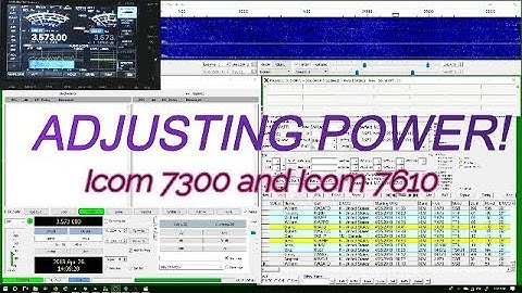 Icom 7300 7610 Digial Mode Power Output FT8 PSK31