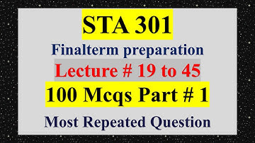 sta301finalterm preparation | sta301 finalterm current paper | sta301 finalterm short notes | part 1