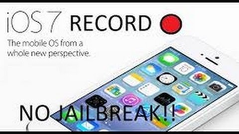 How to Record IOS 7 & 8 Screen For Free No Jailbreak