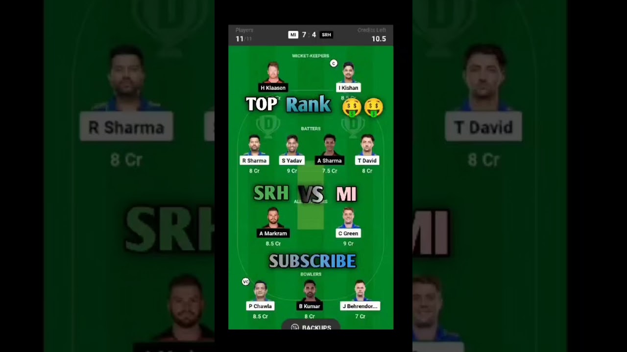 dream 11 best team al and gl 