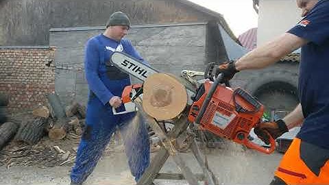Husqvarna 3120 XP vs. Stihl MS 880.