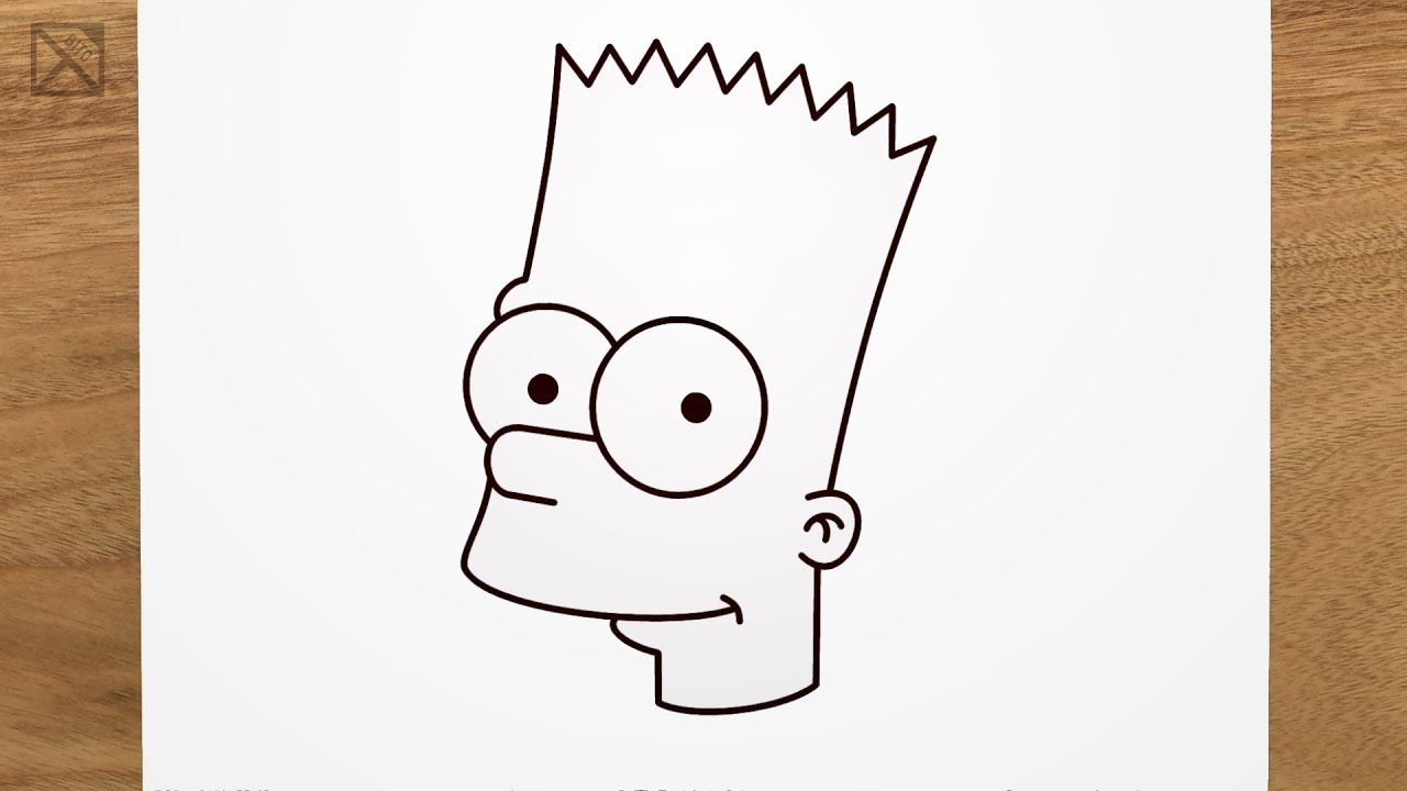 COMO DESENHAR O BART SIMPSON, How To Draw Bart Simpson