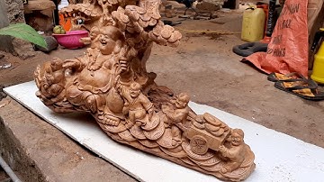 Siêu phẩm di lạc ngũ tặc ngồi góc tùng,gỗ ngọc am chuẩn hà giang,hàng liền khối ko chắp ghép