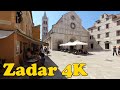 Walk around Zadar Croatia 4K.