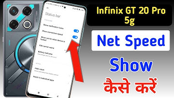 How to show net speed Infinix gt 20 pro 5g/Infinix gt 20 pro me data speed kaise dekhe/network speed