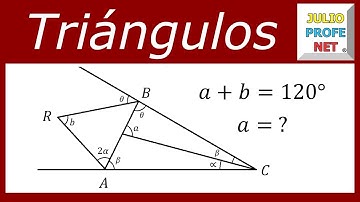 Ejercicio 1 de ÁNGULOS EN TRIÁNGULOS