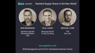 Webinar: Building Resilient Supply Chains