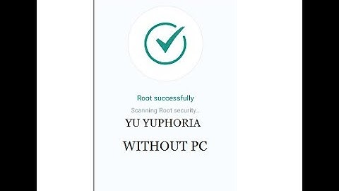 HOW TO  ROOT YU YUPHORI  YU5010/A WITHOUT PC (ONE CLICK ROOT)