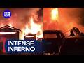 Destructive fire likely caused by battery | 9 News Australia