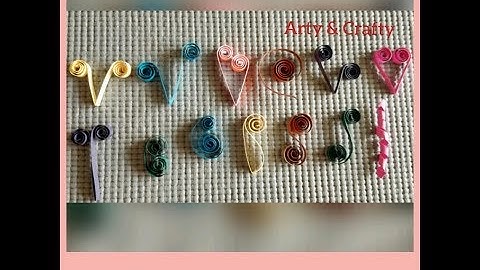 Basic quilling shapes -scroll - video 3#beginners#shapes#full video#techniques