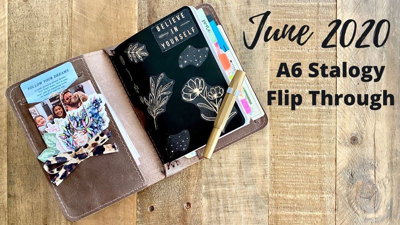 Bullet Journal JUNE 2020 Flip Through || A6 Stalogy