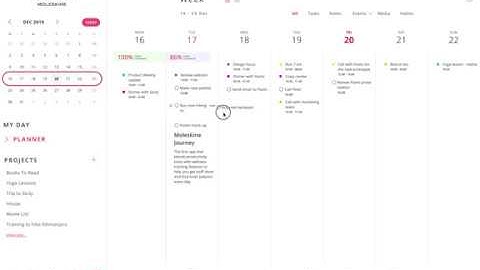 Move Tasks using drag & drop in planner