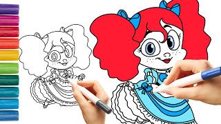 How to draw POPPY THE DOLL (Poppy Playtime 2)Easy step by step