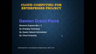 Cloud Computing for enterprises project