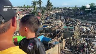 Homes Destroyed by Typhoon's Extreme Flooding